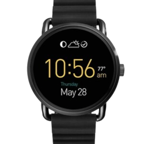 Fossil Q Wander Gen 2 Black Silicone FTW2103P watch