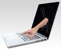 trading broken laptop