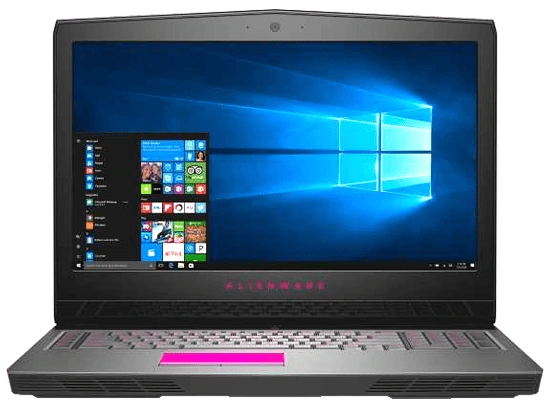 Alienware 17 R4 Laptop Front Windows