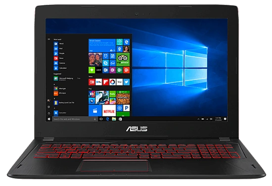 Asus FX53 gaming laptop display