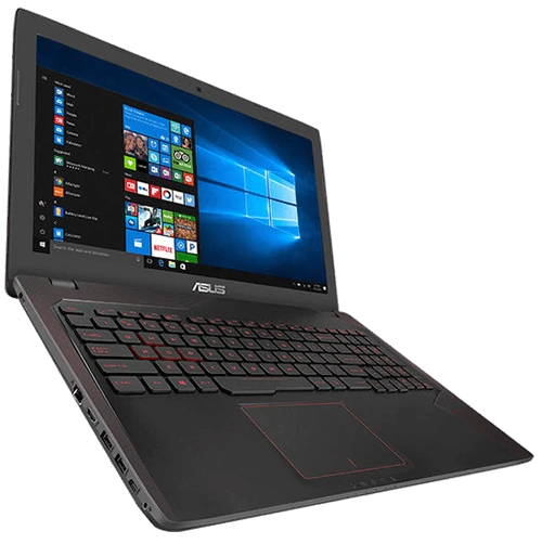 Asus FX53 gaming laptop Flat