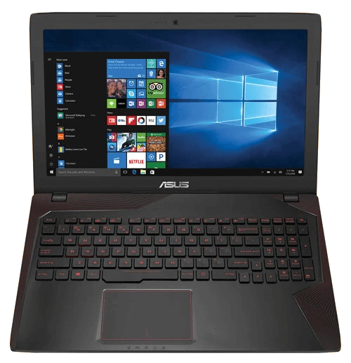 Asus FX53 gaming laptop front