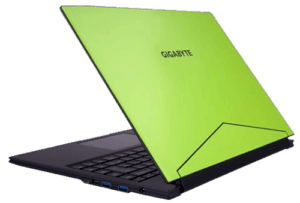 Gigabyte Aero 15 Laptop Green Left Back