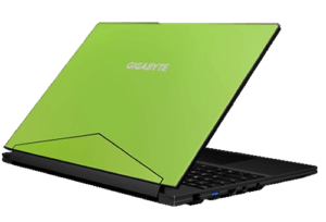 Gigabyte Aero 15 Laptop Green Right Back