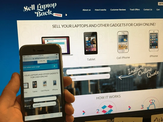 Sell Laptop Back Mobile Site vs Desktop